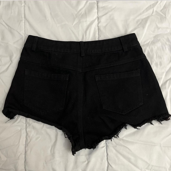 Punk Rave Slit Checkered Shorts-SOLD - Picture 2 of 3